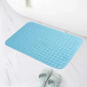 타일흡착 미끄럼방지 욕실매트 57x88cm 스카이블루/샤워부스/욕조/부착/흡착/넘어짐방지/안전/매트/깔개