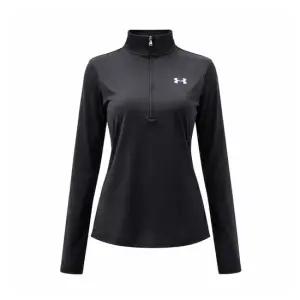 UA 테크 아노락 반집업 러닝 런닝 긴팔티 블랙 1384224-001