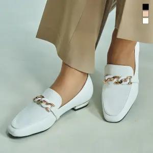 미르바네스슈즈 슬립 골드체인 로퍼_3cm