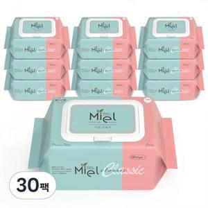 미엘 클래식 유아물티슈 캡형 100매 × 30개