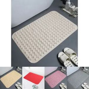 타일 흡착 미끄럼방지 욕실 매트 57x88cm 밀키베이지/화장실매트/논슬립/욕실발판/바닥매트/욕실/화장실
