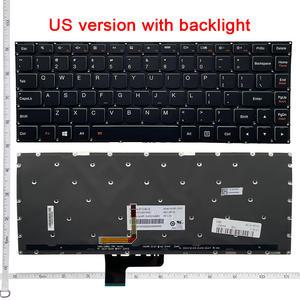 GZEELE 레노버 아이디어패드 요가 700-14영어 키보드 700-14ISK 2 13 블랙 US 백라이트