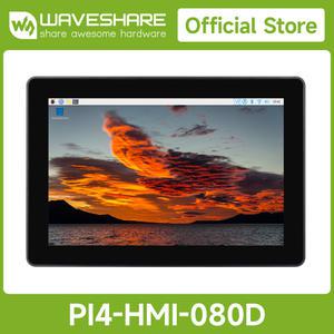Waveshare 산업용 HMI 올인원 터치 디스플레이 라즈베리 파이용 8 인치 10.1 옵션 듀얼 4K HDMI 출력 지원