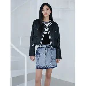 [에고이스트](센텀시티점)테이프 장식 포인트 물결 퀼팅 점퍼 (ER1PZ160)