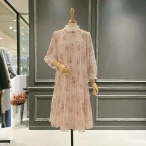 [대구백화점] [아니베에프]플라워 패턴 주름 쉬폰원피스(A53WOP510)