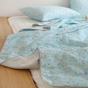 [은남침구]겉감 스노우시어서커 안감 부드러운 모달 여름 차렵이불 스노우 리리코 2color