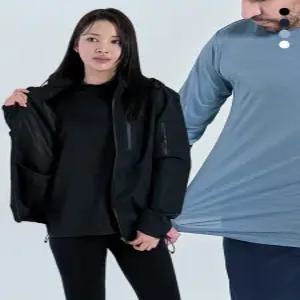 [마운틴벨리]남여공용 UV 자외선차단 냉감 쿨 경량 숏하프넥 긴팔 티셔츠 MVT5142