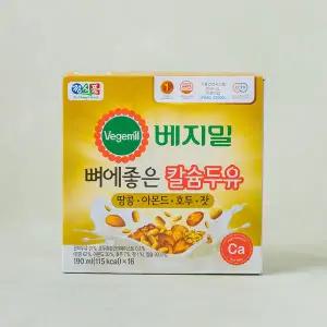 베지밀 뼈에좋은 땅콩호두아몬드잣190ml*16