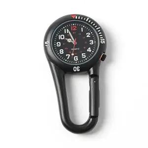 아웃도어 카라비너 야광 스포츠 시계 블랙-WFG54QB