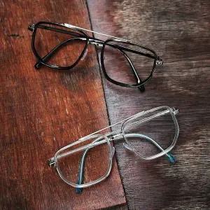 [하프클럽/]쓰고보고 데일리 가벼운 사각 안경