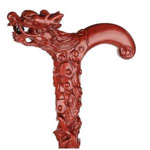 나무 용두 용문양 걷기 가벼운 150CM 수제 지팡이 미끄럼방지 145