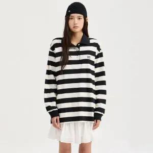 [럭키슈에뜨](센텀시티점)[ At Chouette ] LQTAX26100 스트라이프 카라 티셔츠