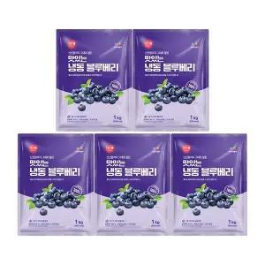 [신세계라이브쇼핑]CJ프레시웨이 이츠웰 냉동블루베리1Kg x 5개