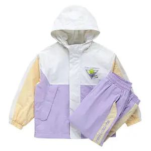 국내매장판 뉴발란스 키즈 스포츠 클럽 배색 우븐 트레이닝 세트 NK9YD1201U-VIOLET P2508