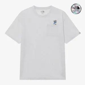 [노스페이스] [노스페이스 공식] NT7UR22L 화이트라벨 포켓 EX 반팔 라운드티_OATMEAL