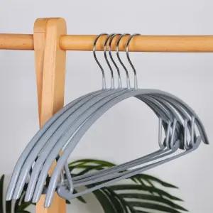 ABM 어깨뿔 논슬립 옷걸이 5개입 그레이/니트/외투/옷장/심플/자켓/거는/외투용/상의/걸이/튼튼한/셔츠