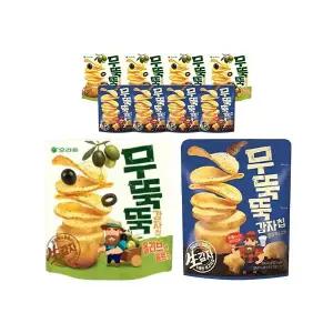 오리온 무뚝뚝감자칩 올리브앤솔트 52g, 5개+무뚝뚝감자칩 통후추 소금맛 60g, 5개