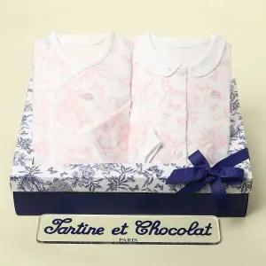 [롯데백화점]타티네쇼콜라 (임신출산선물세트)트왈드배냇저고리+상하복TNORAG192P-110