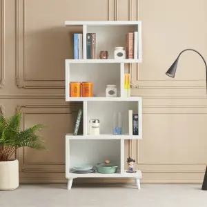 [우아미가구]소엘 인테리어 4단 우측 책장