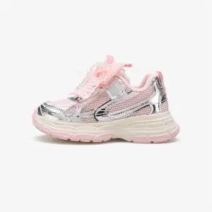 키즈 블링블링 스니커즈 운동화 레이스 리본 점프 (핑크) BM25301-PINK