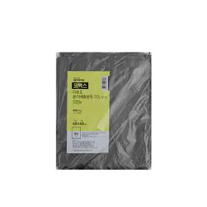 코멕스 다용도 분리배출봉투 20L 평판 검정 100매 비닐 봉지 재활용 분리수거 쓰레기 봉투