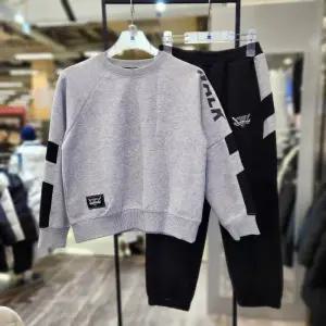 에스핏 HC09 소매배색맨투맨세트 봄가을 상하복 SJZ101MKTR05