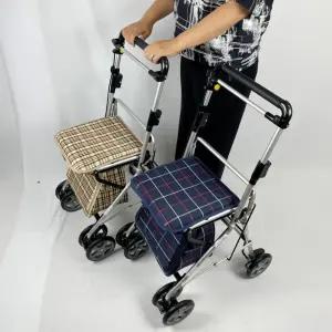 [일반구매] 할머니유모차 KS-120 실외용 접이식 경량 노인 어르신 보행기 보행보조기