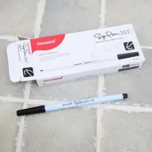 모나미 수성싸인펜351검정12p (ABM도매콜)