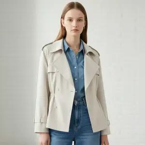 어터 더블 트렌치 숏 자켓_RE1JK051