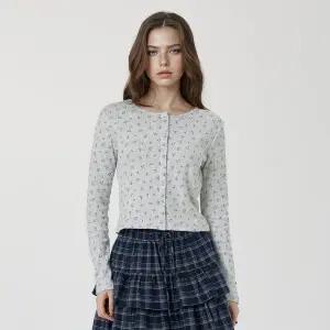 [후아유](의정부점)Eyelet Long Sleeve Cardigan WHLAG2323F