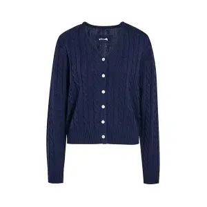 [JJ지고트](센텀시티점)백 포인트 자수 케이블 V넥 가디건 GS2N1CD261