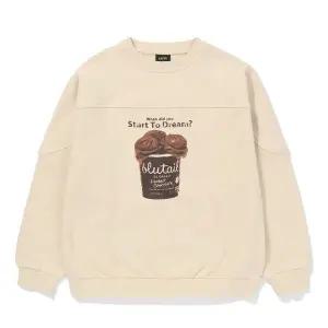 [블루테일](광주신세계)AAA2TS04BG베이지 맨투맨 티셔츠