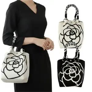 [이거찜] 로즈라인 미니백 여성 토트백 플라워 패턴 데일리 가방 숄더백