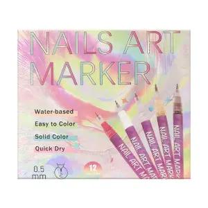 달고나문구 12색 네일아트 마카세트