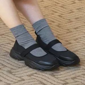 [무크]엠.무크 브릿 소가죽 메리제인 스니커즈 블랙 516623301AA