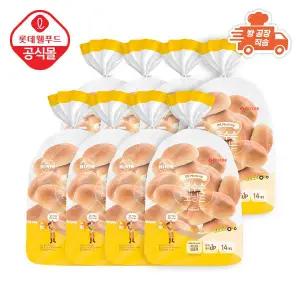 [롯데제과][롯데] 기린이네 유산균 발효 옥수수 모닝롤 빵 (14개입) x 8봉