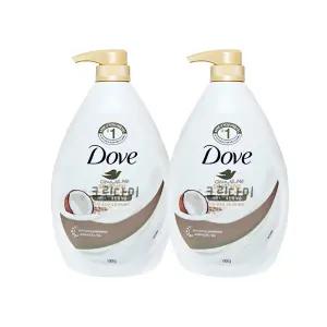 도브 바디워시 수딩 코코넛 오트 1kg x2개