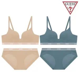 [롯데백화점]게스 [선물포장] 노와이어 일체형 볼륨업 브라팬티세트 2종 택1 GEWBRBP832