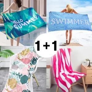 [2개세트] 대형 빅사이즈 비치타올 타월 가운 수건 150x70 (10color)
