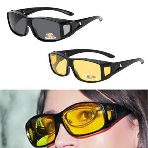 [총알배송] 안경위에쓰는 편광선글라스 [주간용/야간용] 선글라스케이스+안경닦이 썬글라스 선글라스