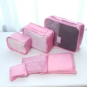 [라일리] Rly 여행 숙소 정리함 캐리어 짐 정리 가방 보관함 핑크