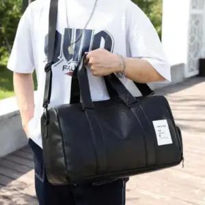 [라일리] Rly 인조 가죽 보스턴백 스포츠 생활방수 여행 보조