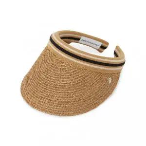 [헬렌카민스키] 비앙카 10 스트라이프 여성 바이저 HAT52490 NOUGAT BLACK