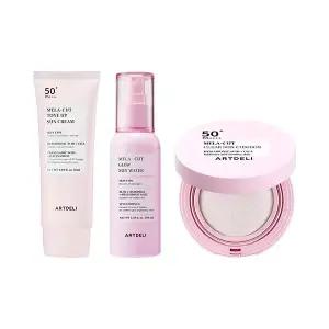 아트델리 톤업 선크림 50ml + 선워터 100ml + 선쿠션 15g