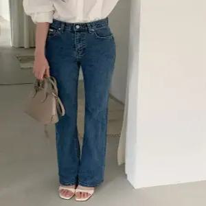 포브 세미부츠컷 데님 / 프리미엄데님 ootj 하객룩 레이어드 생지 봄팬츠 청바지 스판데님 xs s m l