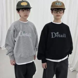 어린이 아동 주니어 초등 중등 남녀공용 티셔츠 디테일 맨투맨