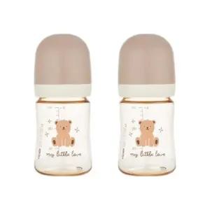 신생아 젖병 젖꼭지 임신 선물 150ml 베이지