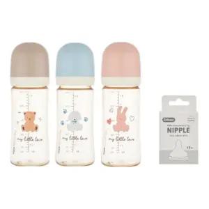 젖병 분유 수유 휴대용 250ml 젖꼭지 XL 세트