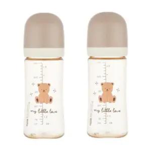 아기 젖병 250ml 출산 선물 준비물 베이지X2