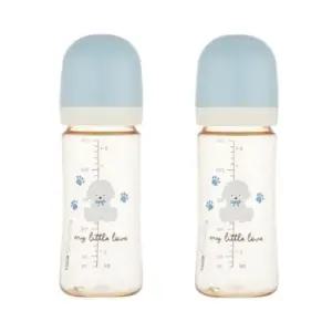 아기 수유 젖병 젖꼭지 M 세트 250ml 블루